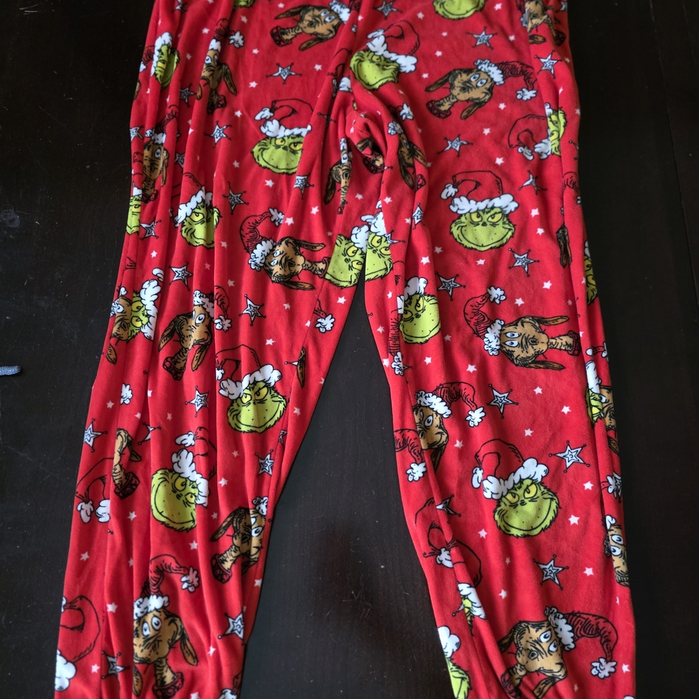 Kids Red Grinch Pajama Pants